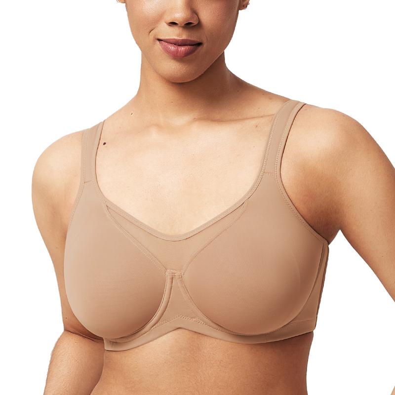 CoolComfort™ Plus Size Smoothing T-Shirt Bra – Full Coverage, Unlined, Minimizer