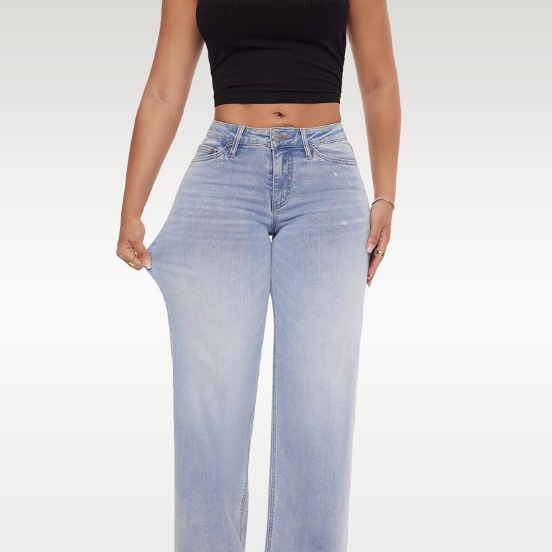 ErgoFit Wide Leg Jeans β Shape & Comfort