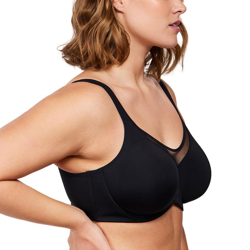 CoolComfort™ Plus Size Smoothing T-Shirt Bra – Full Coverage, Unlined, Minimizer