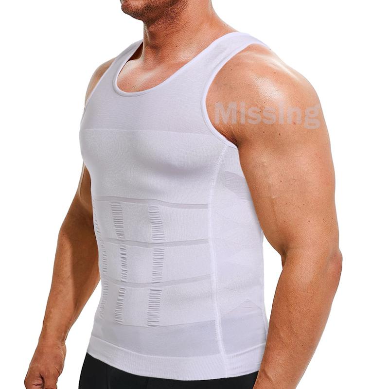 3-Pack Men's Compression Shaping Vests – Instantly Slim & Support