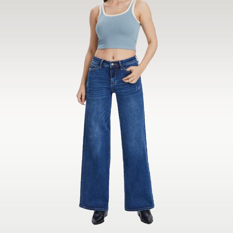 ErgoFit Wide Leg Jeans β Shape & Comfort