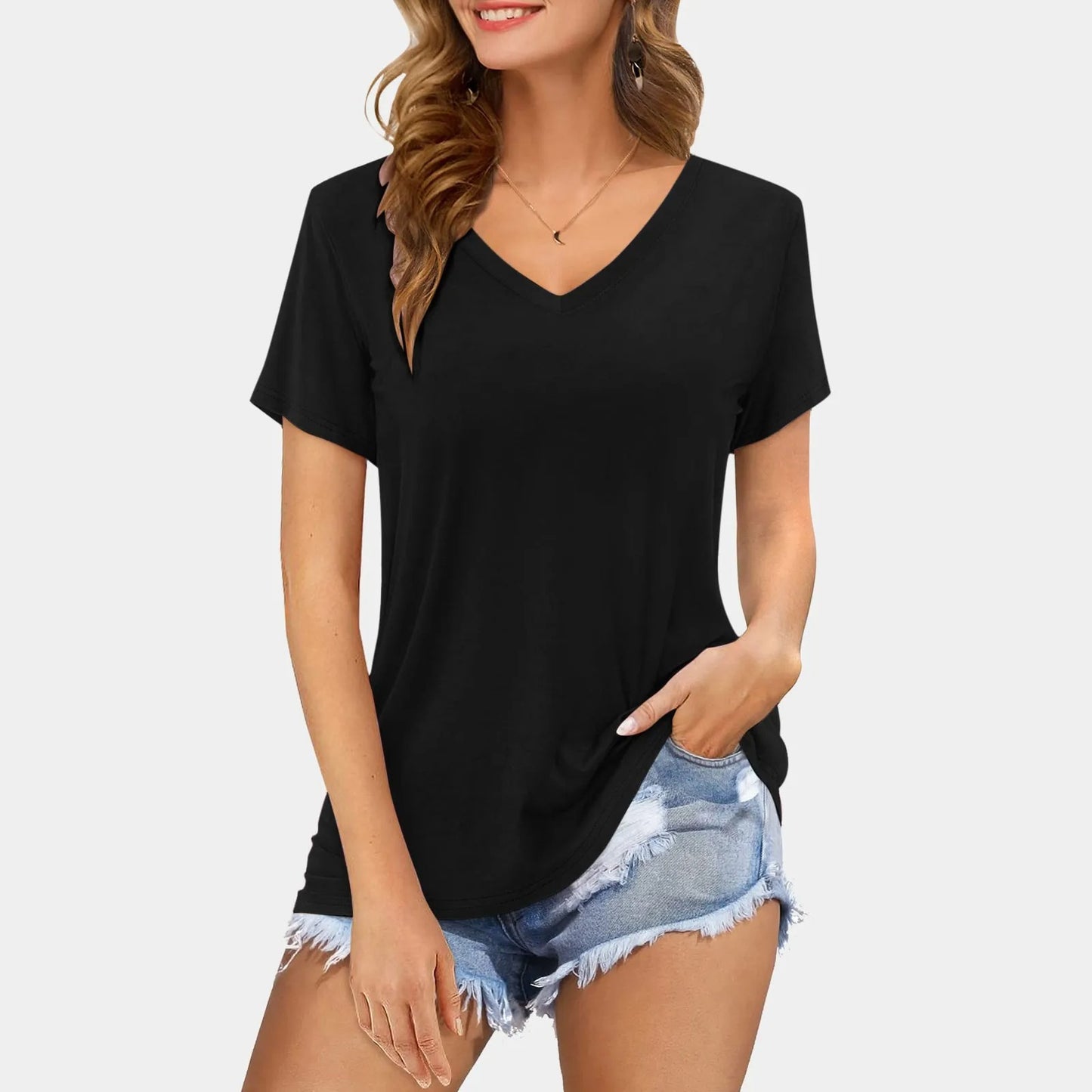 Essential V-Neck Tee – Soft, Stylish & Everyday Ready (3-Pack)