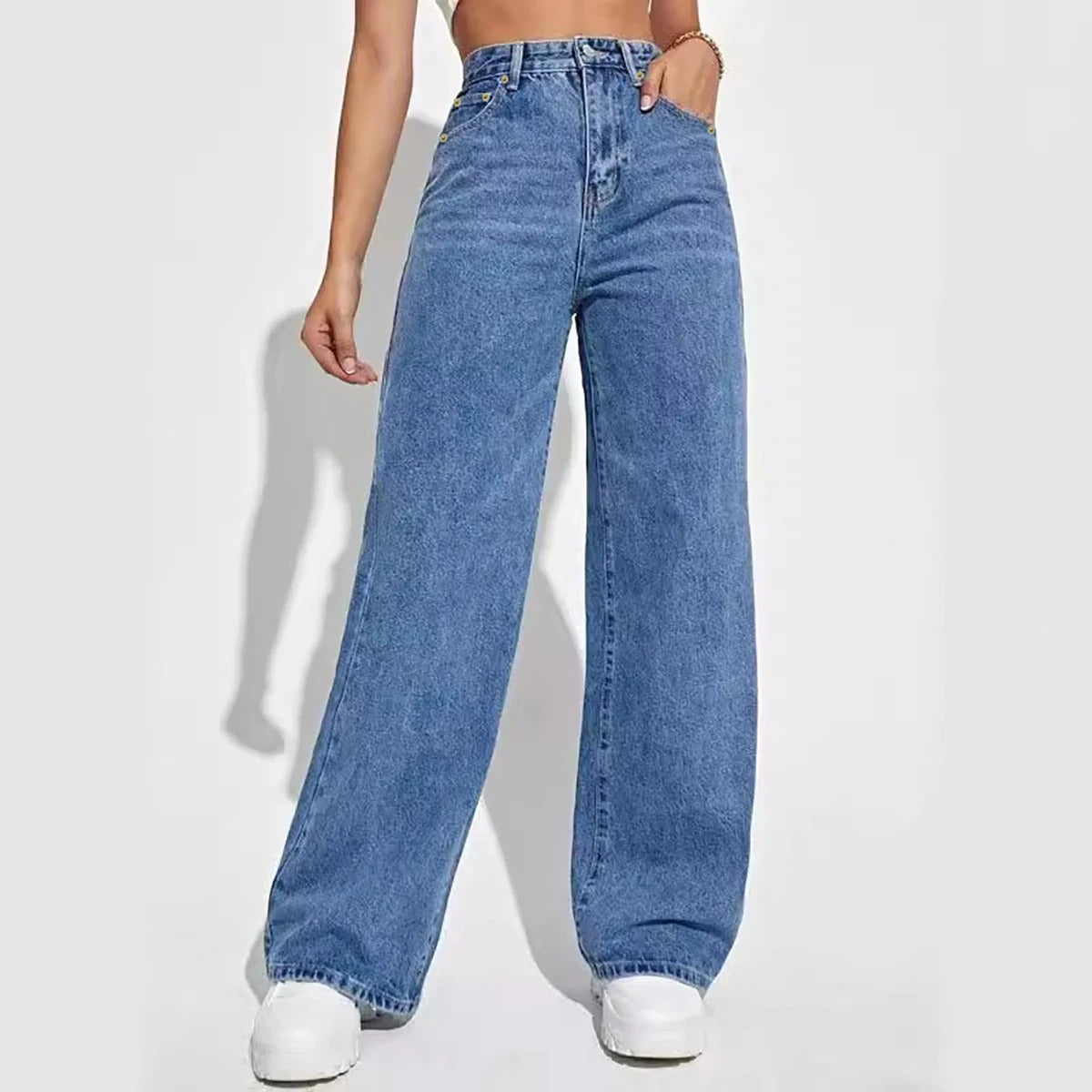 ErgoFit Wide Leg Jeans β Shape & Comfort