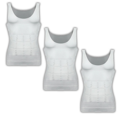 3-Pack Men's Compression Shaping Vests – Instantly Slim & Support