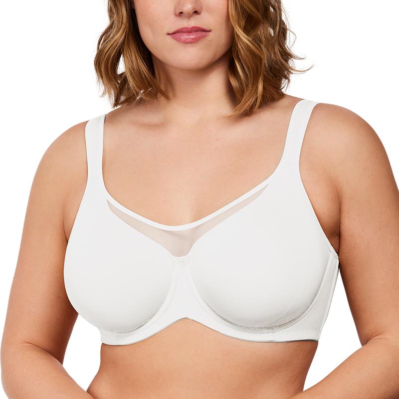 CoolComfort™ Plus Size Smoothing T-Shirt Bra – Full Coverage, Unlined, Minimizer