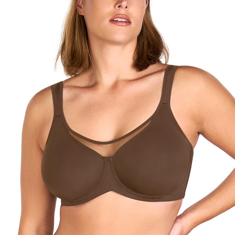CoolComfort™ Plus Size Smoothing T-Shirt Bra – Full Coverage, Unlined, Minimizer