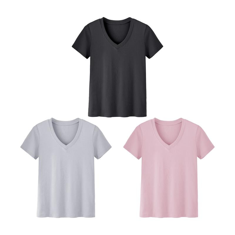 Essential V-Neck Tee – Soft, Stylish & Everyday Ready (3-Pack)