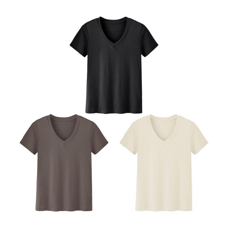 Essential V-Neck Tee – Soft, Stylish & Everyday Ready (3-Pack)