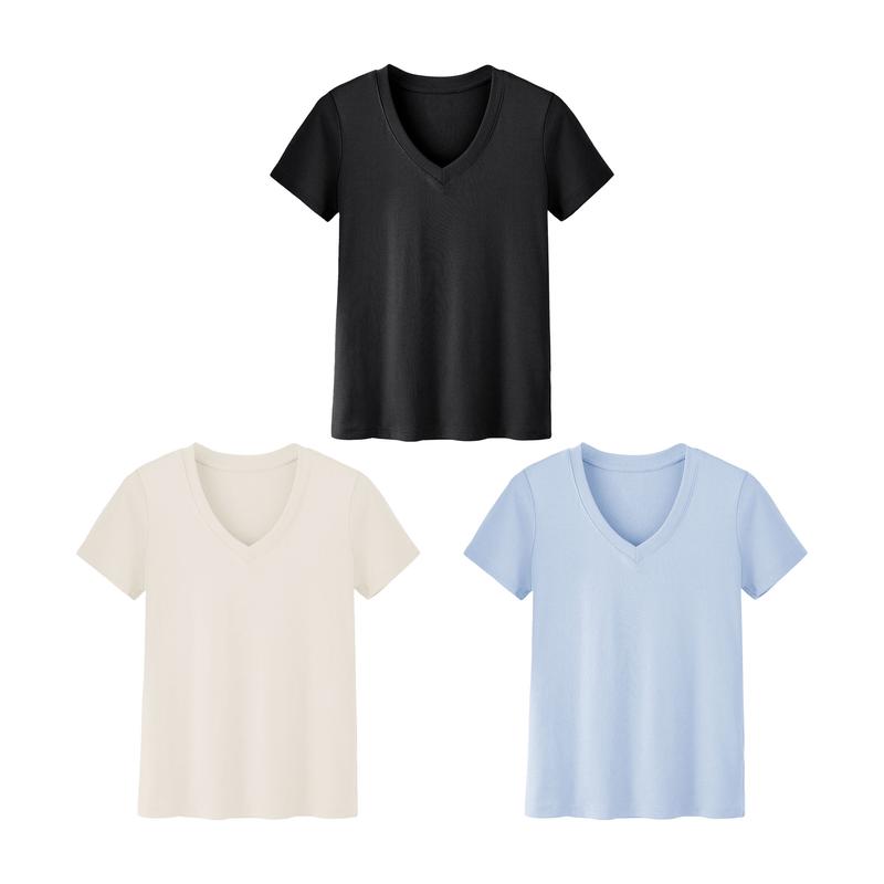 Essential V-Neck Tee – Soft, Stylish & Everyday Ready (3-Pack)